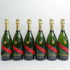 【6本セット】G.H.MUMM（マム）グラン コルドン ブリュット 12.5% 750ml ※ボトル・ラベルキズ T24E270008