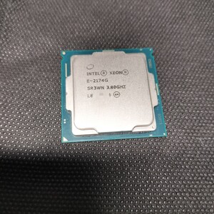 Intel　XEON E-2174G　CPU　SR3WN　BIOS起動確認済　中古、ジャンク扱