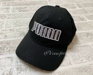 プーマ PUMA ロゴ キャップ 黒 ブラック 帽子