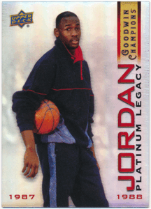 Michael Jordan 2021 Upper Deck UD Goodwin Champions Platinum Legacy MJP-3 マイケル・ジョーダン 1:320パック