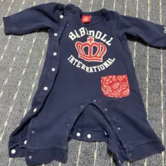 BABYDOLL ネイビー ロンパース 70