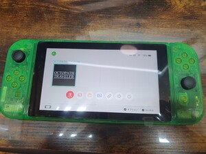 激レア画面新品 送料込 未対策機 スーパーカスタムクリアーグリーン 任天堂 Nintendo Switch ニンテンドースイッチ本体 ジョイコンセット