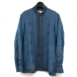 【中古】visvim 13SS ホワイトオウルシャンブレーシャツ サイズ2 ブルー 0113105013022 ビズヴィム[240017662115]