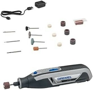 ■送料無料■Dremel(ドレメル) 3.6Vコードレスミニルーター(充電器・アクセサリー15ピース付き) LITE ライト マルチカラー