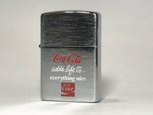 (095) ★ 未使用 Zippo ジッポ ★ 1991年製 ★ コカコーラ ★ Coca-Cola エッチング柄 ★ 