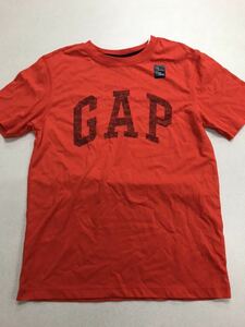 ■ＧＡＰ■新品■140■ギャップ■オレンジ■ロゴ■Ｔシャツ■ＵＳＡらしいデザイン■ＧＡＰロゴ■3-1