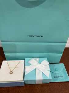 新品 正規品 ティファニー tiffany&co ネックレス オープンハート スモール イエローゴールド K18 ケース 巾着紙袋 リボン ゴールド ハート