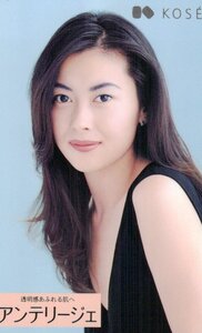 ★中山美穂　アンテリージェ　KOSE　微傷有★テレカ５０度数未使用vu_82