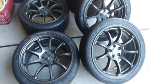 ☆彡　新品未使用セット　エンケイPF09 ホイールタイヤ 4本セット ナンカンCR-S 225/40R18 18インチ 8.5J+45 スバル BRZ トヨタ GR 86 