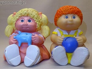 83年製ビンテージ キャベツ畑人形 ソフビバンク2種セット キャベッジパッチキッズ Cabbage Patch Kids