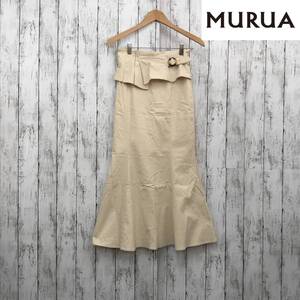 MURUA ムルーア アシメコルセットマーメイドスカート　1サイズ　モカ　スタイルアップ　S10-177　USED