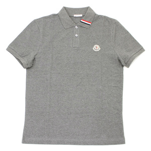 送料無料 104 MONCLER モンクレール 8A00030 899UR グレー ポロシャツ 半袖 size S