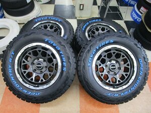 RAYS TEAM DAYTONA M9 プラド ハイラックス FJクルーザー 17インチ 8J+20 6H139.7 中古 24年製 TOYO OPEN COUNTRY R/T 265/65R17 新品