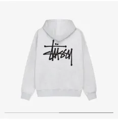 【雷市場（ポンジャン）商品韓国直送】 STUSSY(ステューシー) フード付き ジップアップパーカー アッシュヘザー M