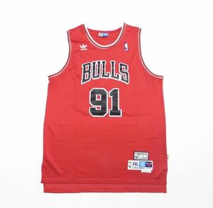 【アパレル】☆極美品☆ NBA ユニフォーム BULLLS ブルズ デニスロッドマン XXL 大きい アディダス スラムダンク 桜木花道 モデル バスケ