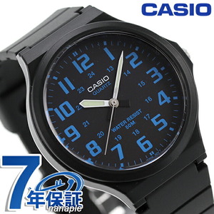 カシオ CASIO MW-240-2BV スタンダード チプカシ 海外モデル メンズ 腕時計 ブランド アナログ ブラック 黒