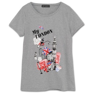 ●完売品●超レア●MARY QUANT●マリークワント●MY LONDON● Tシャツ●グレー●新品タグ付●ポイント消化に★★