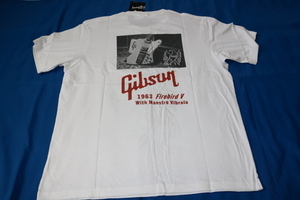 ギブソン 白 Firebird V Tシャツ メンズ XL ファイアバード ファイヤーバード ファイアーバード ファイヤ ユニクロ Gibson 新品 未使用　