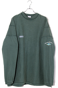 23AW VETEMENTS ヴェトモン SIZE:S USED加工 インサイドアウトシャークロゴプリント 長袖Tシャツ GREEN グリーン UE54LS140Z /● メンズ