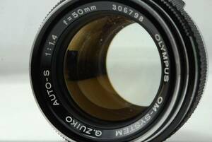 Olympus OM-SYSTEM G.ZUIKO AUTO-S 50mm F1.4 Lens SN306798