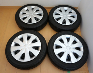 SUZUKI純正スチールホイール 14×4.5J 4H PCD100 YOKOHAMA 155/65R14 4本セット