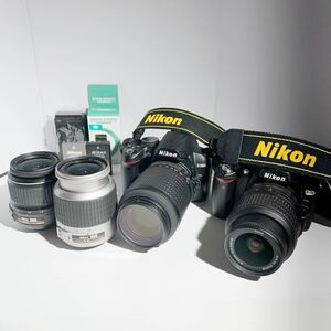 ★ニコン　まとめてセット★ボディ2台＋レンズ4本★D40X D3000★デジタル一眼レフカメラ★1円〜