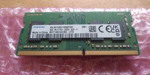 SAMSUNG 4GB 1Rx16 PC4-2666V-SCO-11 ノート用メモリ 現状品