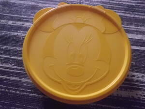 タッパーウェア ディズニー ミッキーマウス スナックボウル容器 お弁当箱 黄 TUPPERWARE 直径約15㎝