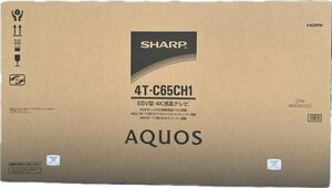 1円★新品未開封　SHARP(シャープ) 65V型 液晶 テレビ AQUOS 4T-C65CH1　送料無料【4974019167213】