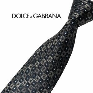 DOLBE＆GABBANA ネクタイ スクエア柄 ドルチェ＆ガッパーナ USED 中古 m768