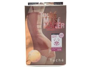 くびれくっきり カップ付き キャミソール グンゼ Tuche MUSE MAKER 補整下着 LL ブラック