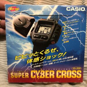 1円スタート スーパー光通信ウオッチ スーパーサイバークロス JG-200 CASIO 腕時計 カシオ デジタル 新品 未使用 希少 コレクター 