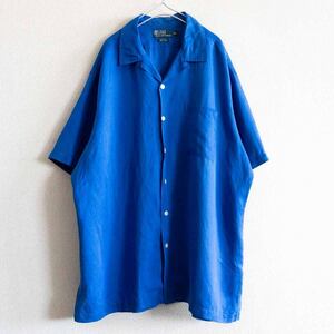 【雰囲気抜群】POLO RALPH LAUREN 【CALDWELL リネン×シルク オープンカラー シャツ】L ポロラルフローレン u2406043