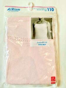 UNIQLO GIRLS 110cmユニクロ エアリズムコットンブレンドキャミソール 女の子肌着 インナー pink ピンク 【未開封品】快適肌着