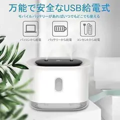 ❤️早い者勝ち❤️加湿器 卓上 「最新ダブルノズル 」USB充電式 次亜塩素酸水