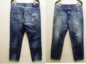 ◇即決[W36]ほぼ未使用品 visvim 14SS SOCIAL SCULPTURE DENIM 04D9 04 DAMAGED-9 スリム デニム 0114305005006 パンツ■1913