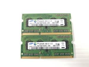 B247◇◆中古 Samsung PC3-10600S-09-10-ZZZ メモリ 4ＧＢ(2ＧＢ×2)