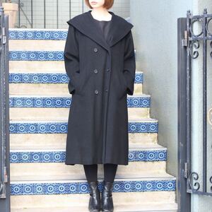 BURBERRYS CASHMERE BREND WOOL FOODED OVER COAT/バーバリーズカシミヤ混フーデッドオーバーコート