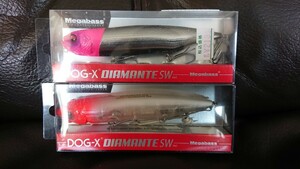 新品未開封 メガバス DOG-X DIAMANTE SW 2個セット カラー レッドヘッド ソルトルアー シーバス 青物全般 Megabass