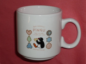 激レア！２００２年 ＰＩＮＧＵ ピングー 陶器製 マグカップ☆