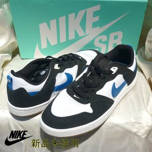 新品未使用◆送料無料◆25.5cmナイキ NIKE SB アリウープ メンズスニーカー/黒白青/エスビー/ALLEYOOP