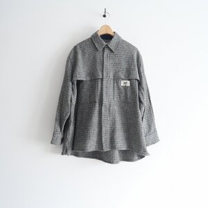 2022 / ASEEDONCLOUD アシードンクラウド / HIRAETH SHIRT [GREY] シャツ S / 222603 / 2304-1615