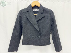 BA0604014　▲ Christian Dior ディオール PRET-A-PORTER ７号 ジャケット 上着 レディース ファッション 洋服 ダークグレー 中古