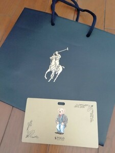 Ralph Lauren　ショッパー　ショップ袋　小サイズ　ポロベア　メッセージカード　セット　非売品　ラルフローレン