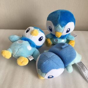 ポケモンセンター限定　ポッチャマ　ぬいぐるみ　3点