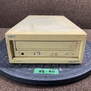 98-40 激安 レトロPC パーツ 外付け PD/CD-ROMドライブ PDユニット NEC 日本電気 PC-ODX SCSI 通電のみ確認 ジャンク