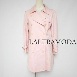 866869 LALTRAMODA ラルトラモーダ ピンク系 コート 40