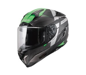 Y★30％OFF★業販価格はお問合せ下さIい★新品LS2ヘルメット正規品　チャレンジャーF　MATT TITANIUM GLOW GREEN　XLサイズ