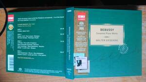 CD「DEBUSSY　complete piano works WALTER　GIESEKING　」EMI Classics　4枚組です　表紙にスレあり、　良好です　