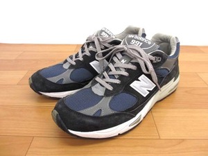 【Y】ニューバランス NEW BALANCE M991NV スニーカー シューズ ローカット ヘリテージ US9